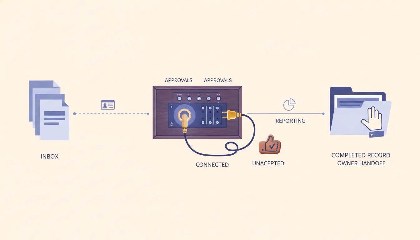 A locked telephone plug and a loose plug show the difference between an accepted transfer and an attempted connection.